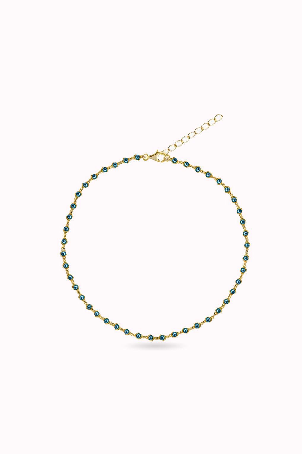 Evil Eye Bead Chain Bracelet