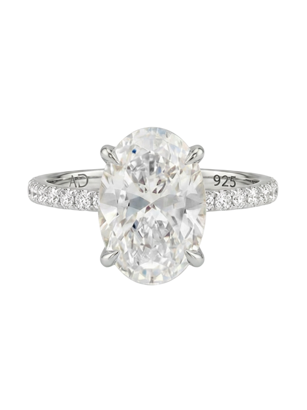 3.2CT | Oval Cut Eternity Yüzük