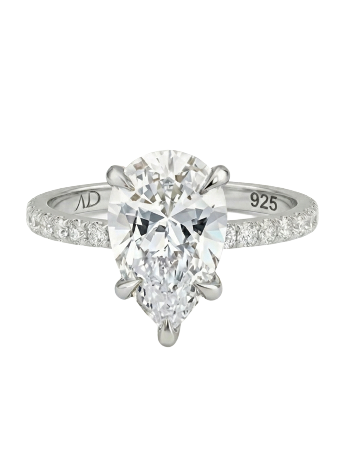 3.0CT | Pear Cut Eternity Yüzük