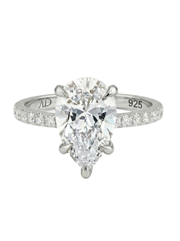 3.0CT | Pear Cut Eternity Yüzük