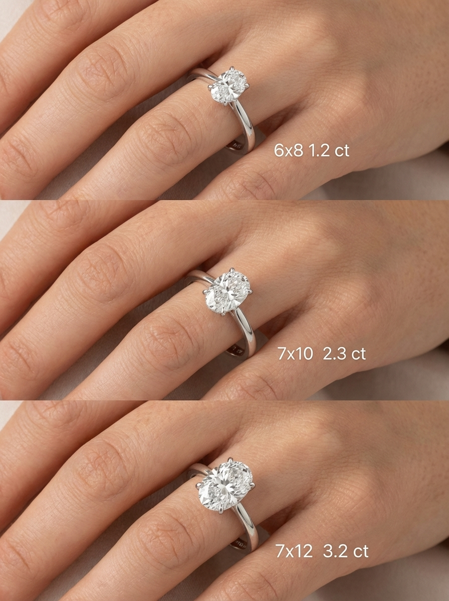 3.2CT | Oval Kesim Yüzük