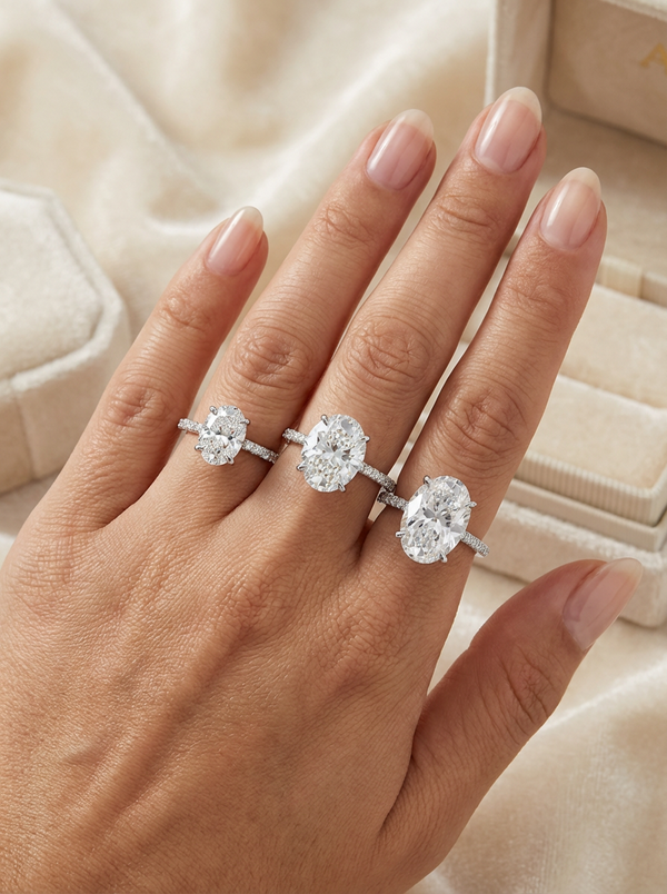 2.3CT | Oval Cut Eternity Yüzük