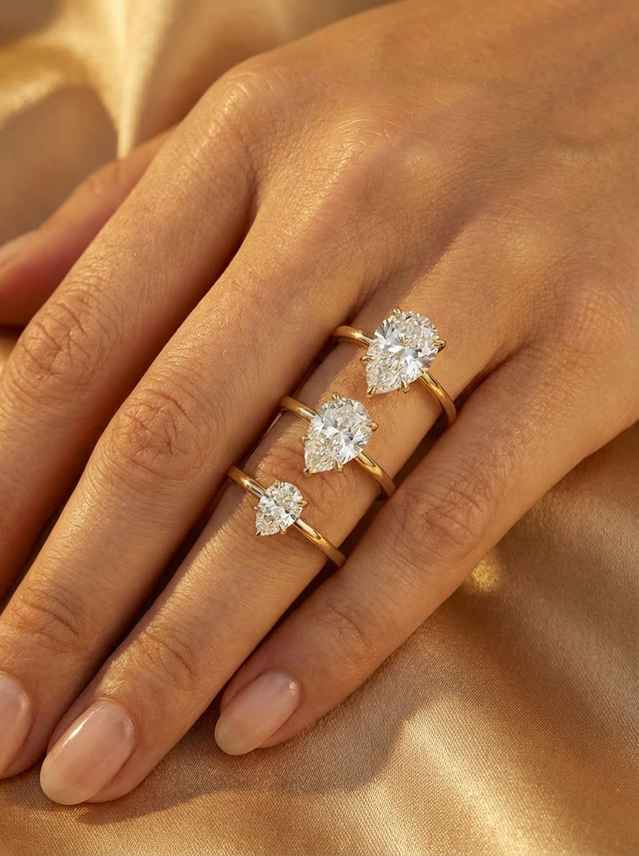 2.0CT | Pear Cut Yüzük