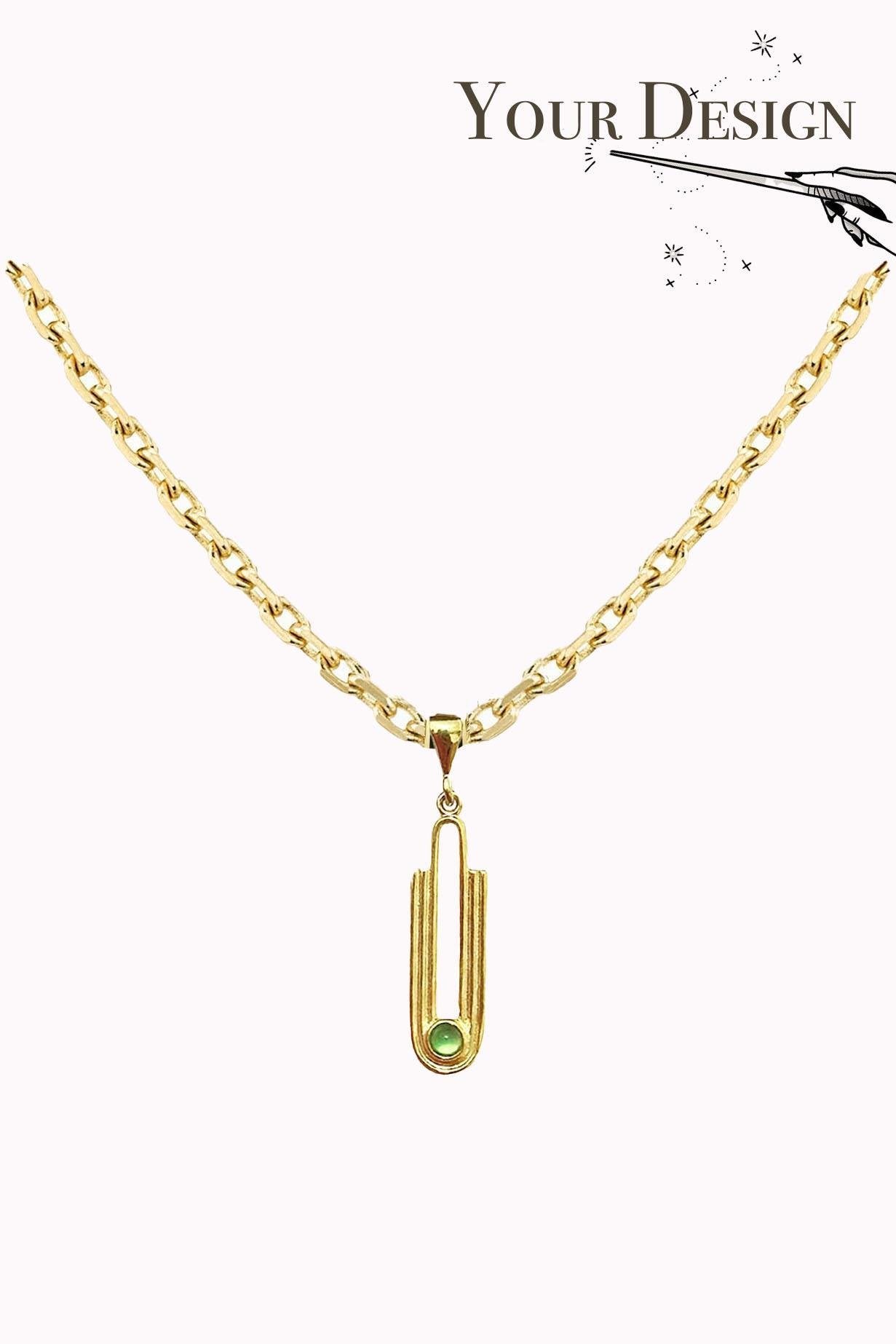 Olia Paperclip Chain Necklace
