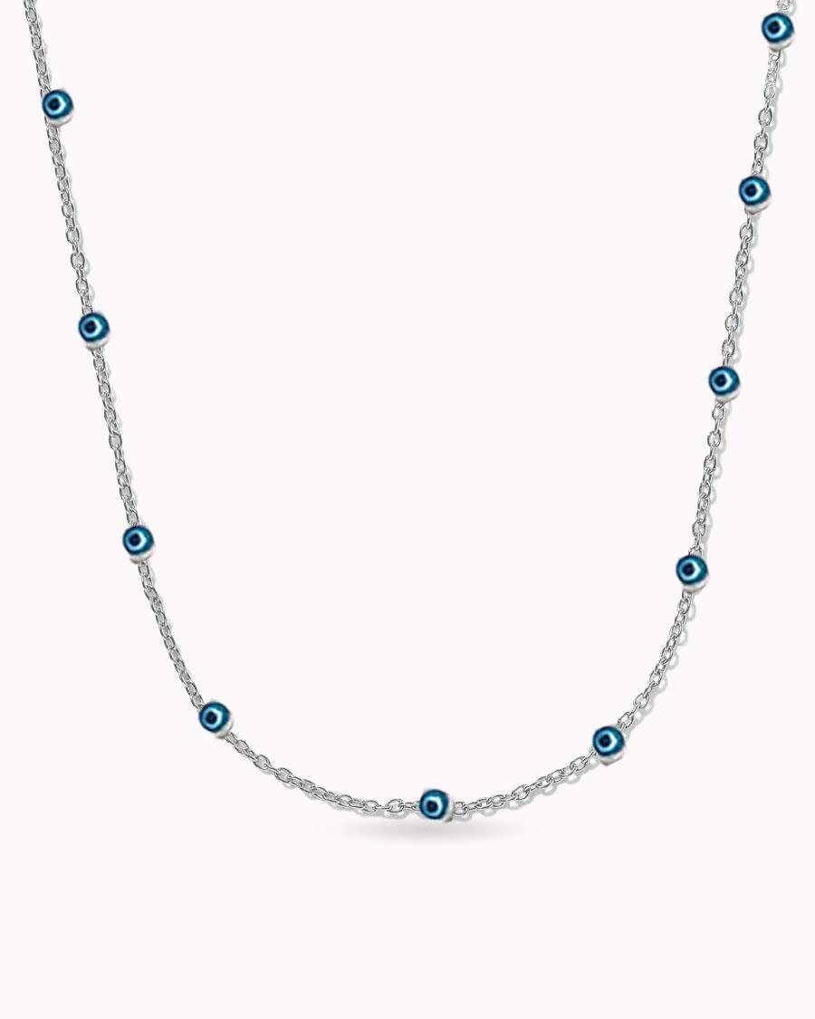 Mini Evil Eye Bead Chain Kolye