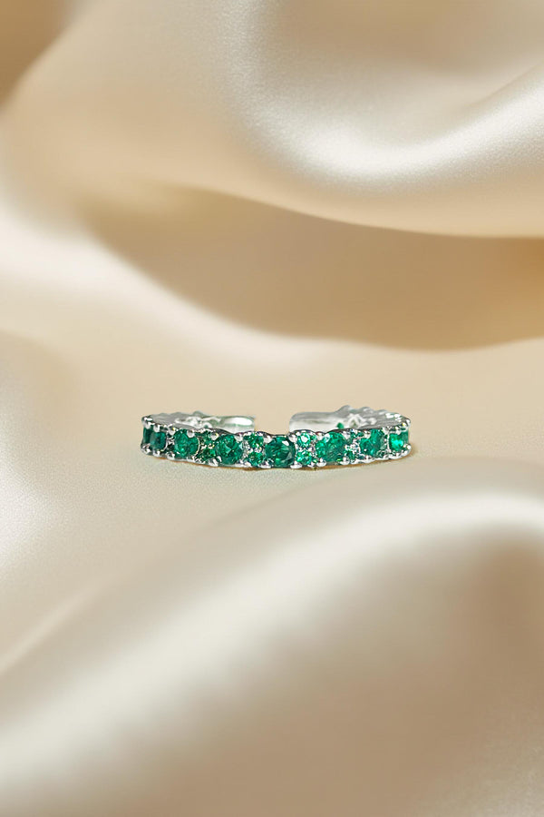 2.5MM | Green Full Eternity Yüzük  Atelier Duygu.