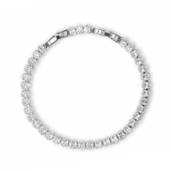 4mm | Oval Cut Su Yolu Bileklik