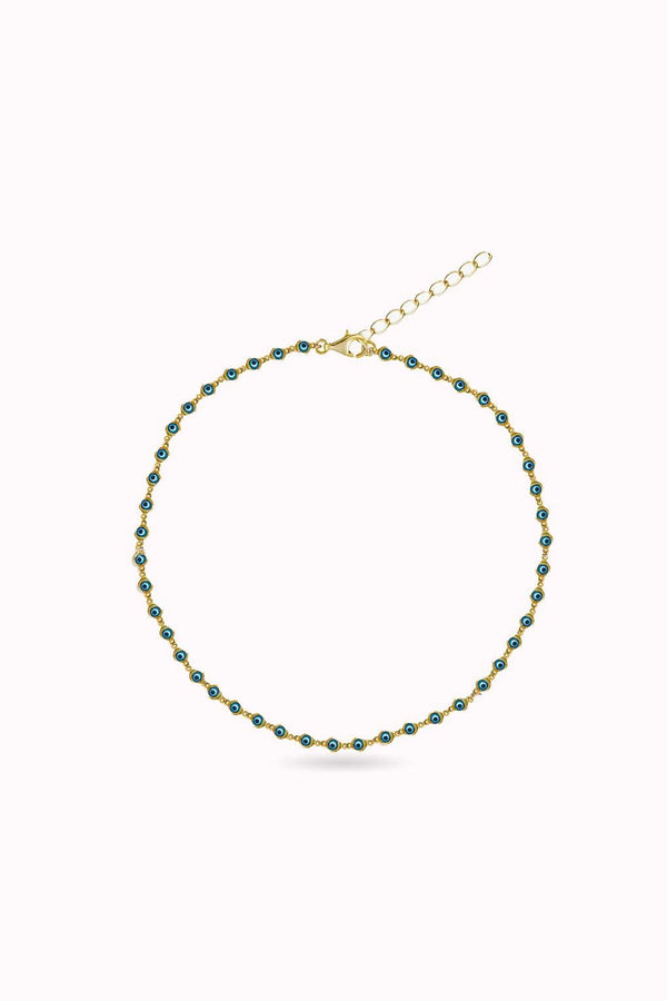 Evil Eye Bead Chain Bileklik  Atelier Duygu.