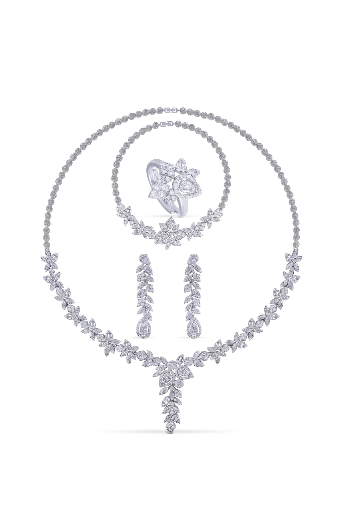 Oralisse Kolye - Küpe - Bileklik - Yüzük Set