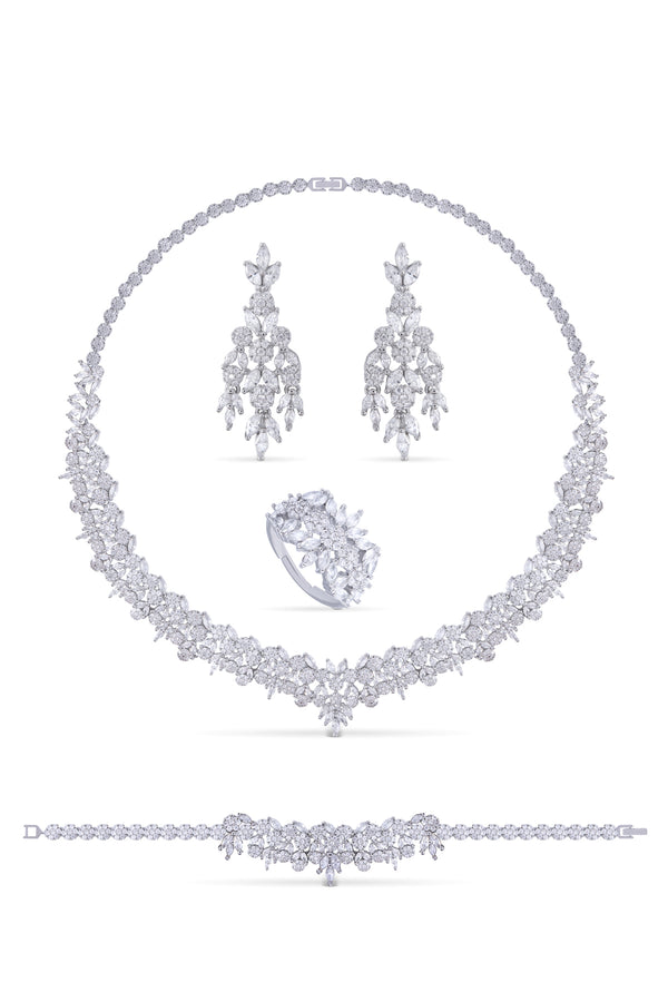 Isabyn Kolye - Küpe - Bileklik - Yüzük Set
