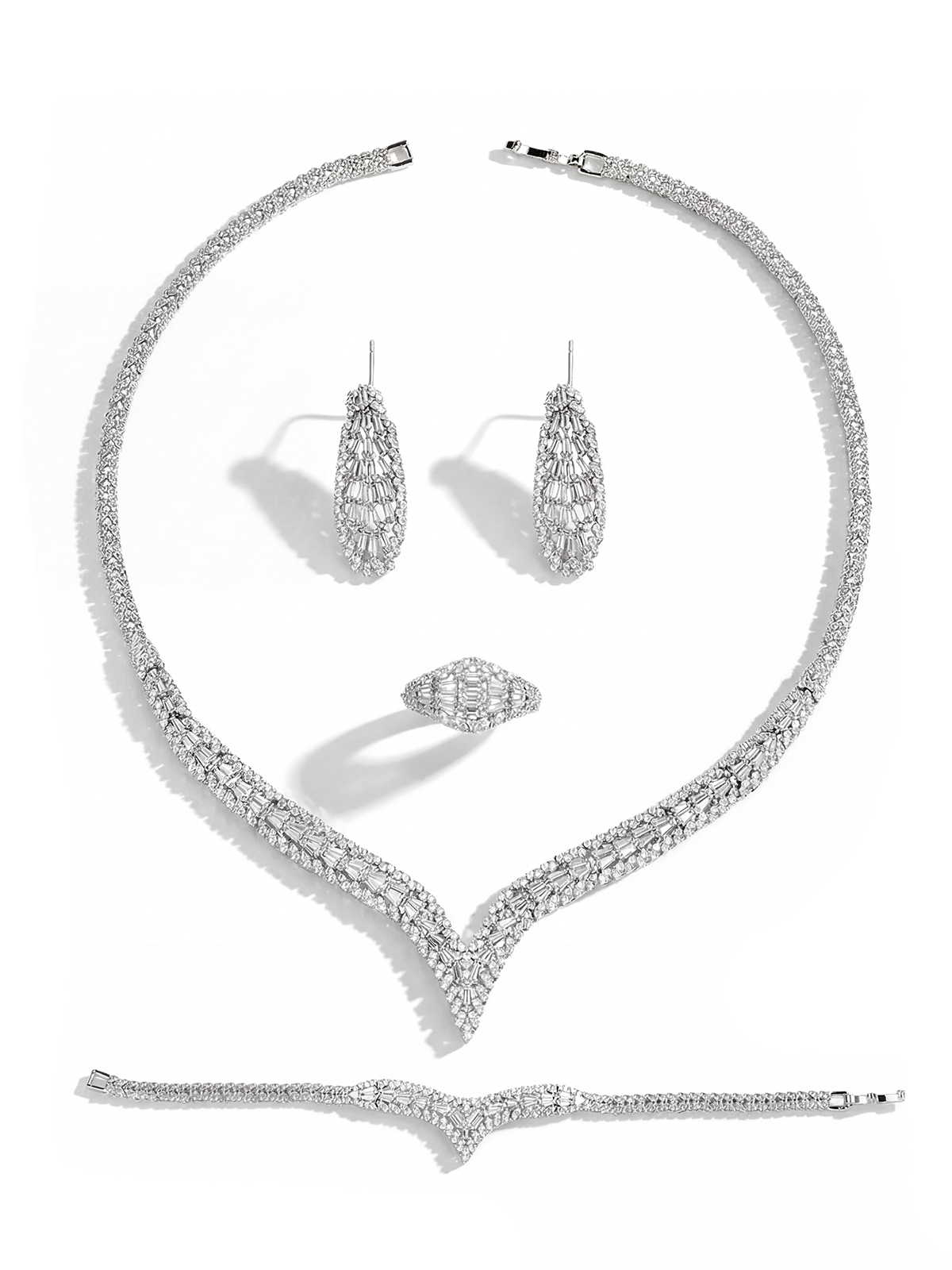 Sofia Necklace - Earrings - Bracelet - Ring Set