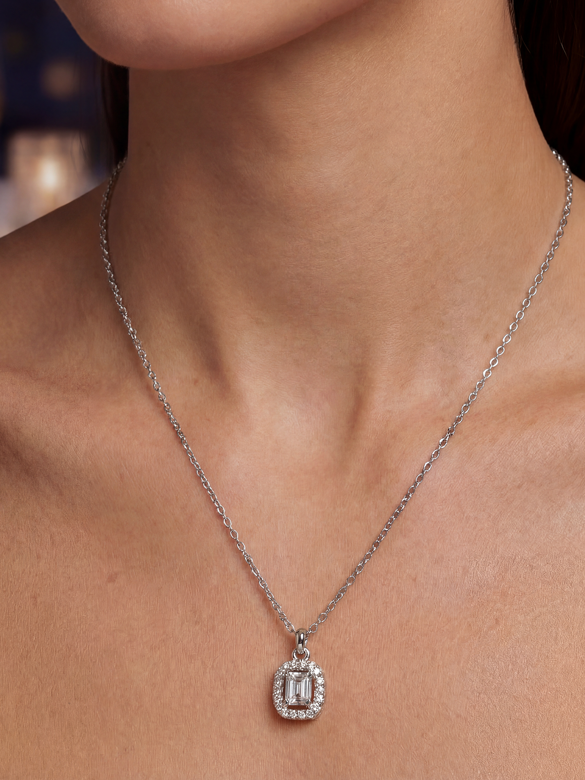 Yasmine Baguette Necklace