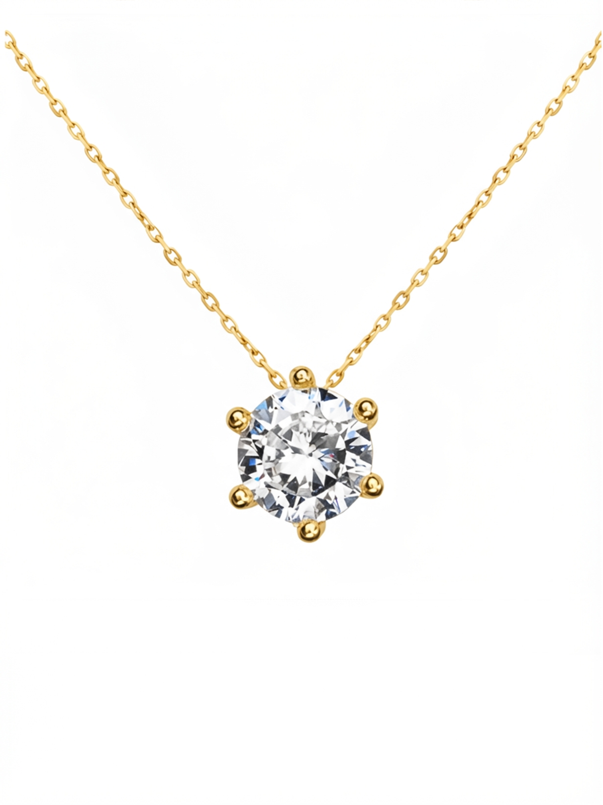 Solitaire Single Stone Necklace