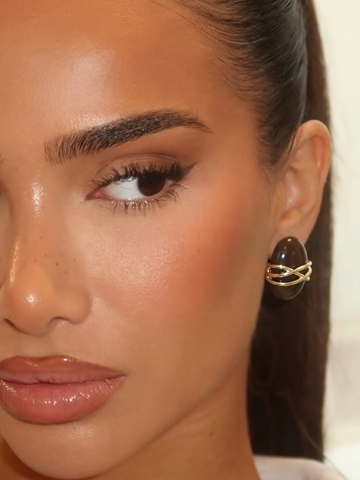 Liora Kahverengi Küpe