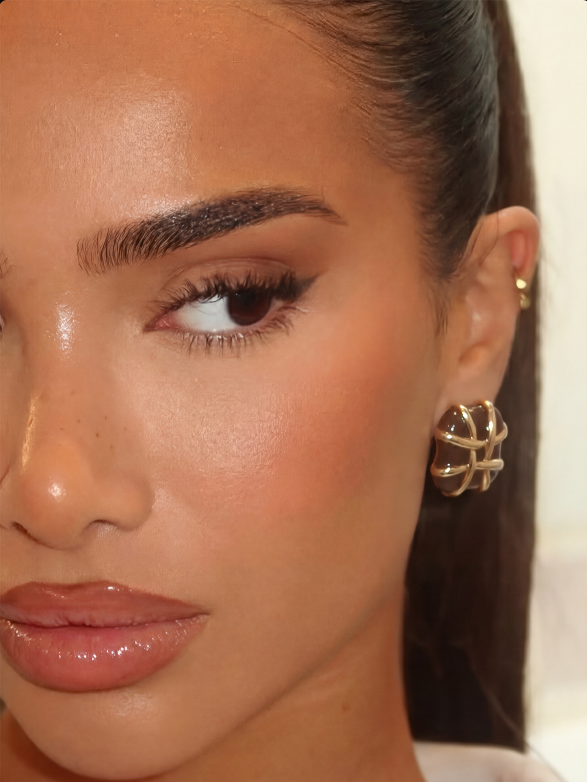 Riviera Kahverengi Küpe