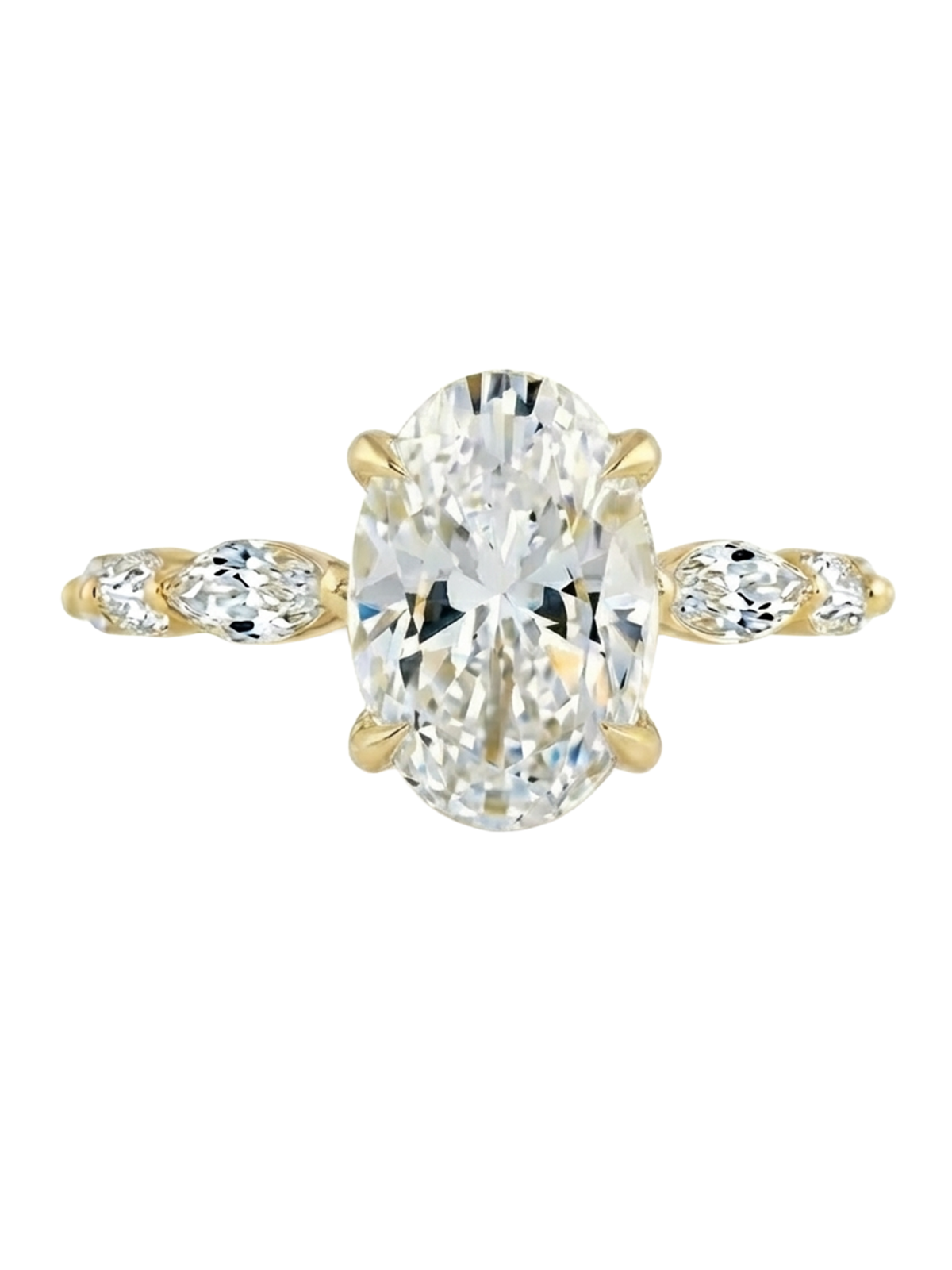 1.2CT | Oval Cut Flora Eternity Yüzük