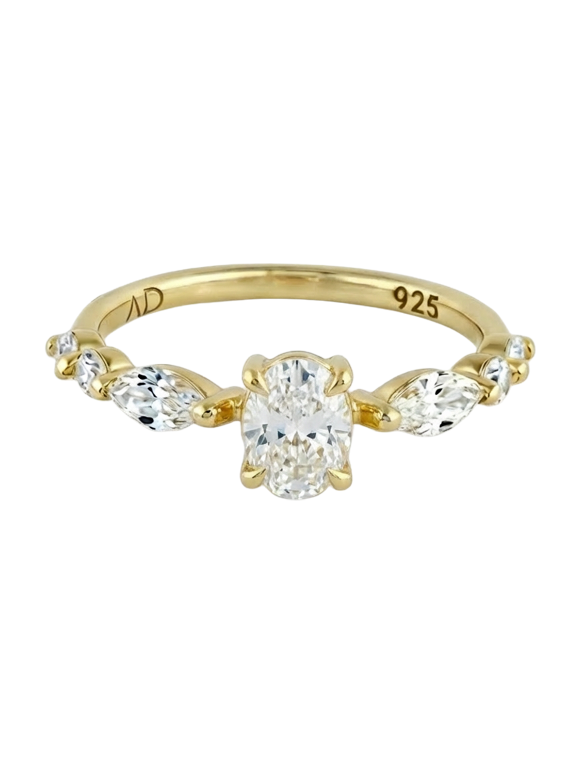 1.2CT | Oval Cut Flora Eternity Yüzük