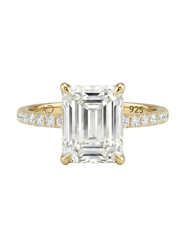 2.5CT | Emerald Cut Eternity Yüzük