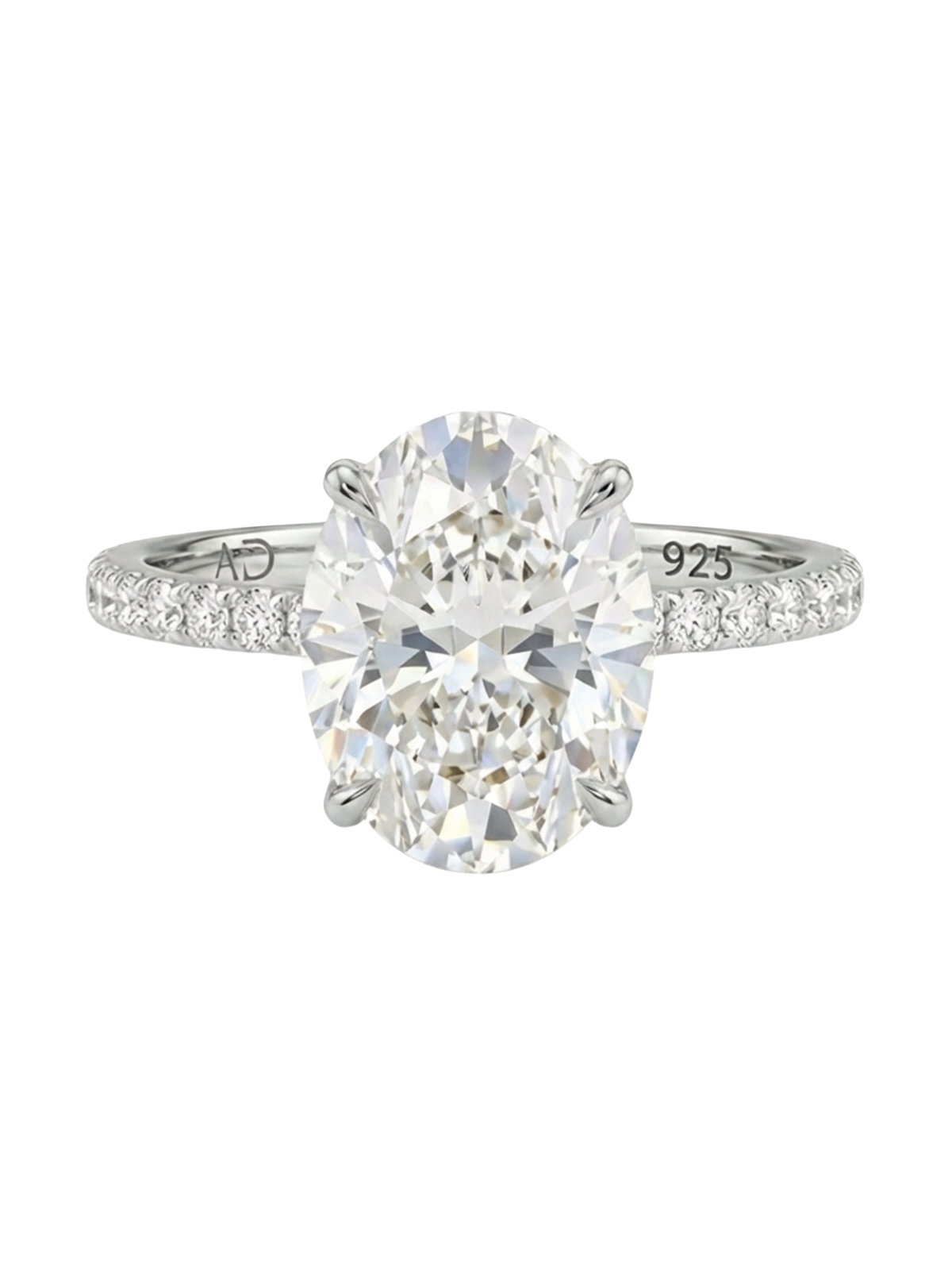 2.3CT | Oval Cut Eternity Yüzük