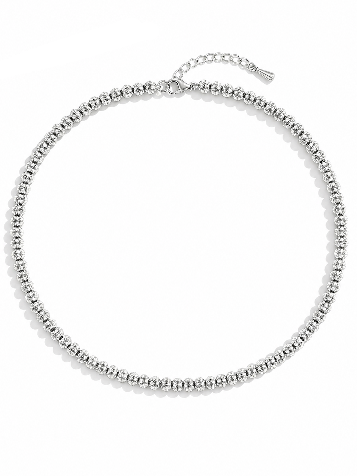 3MM | Choker Oval Cut Tennis Necklace