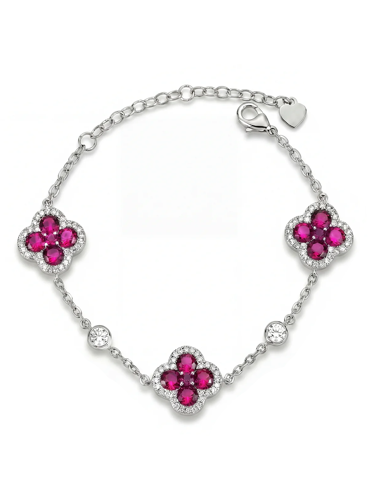 Isolde Fuşya Taşlı Bileklik