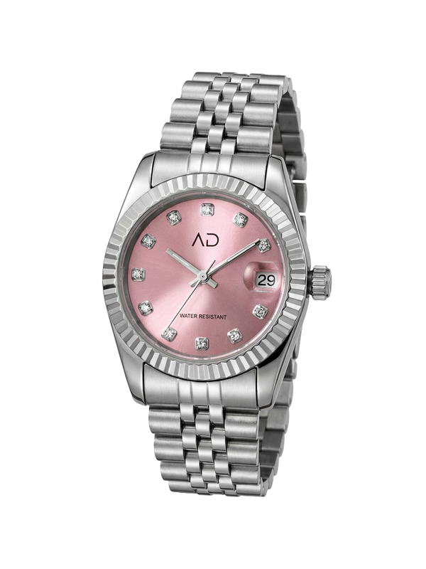 Pink Stones Watch
