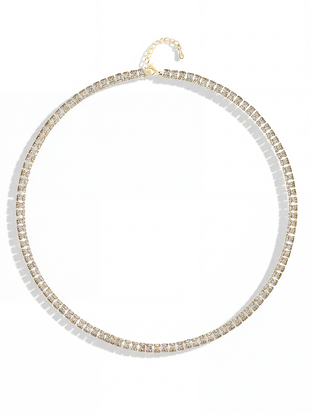 3MM | Choker Princess Cut Tennis Necklace