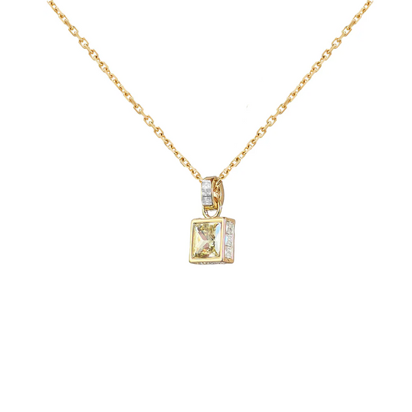 Aveline Butter Yellow Stone Necklace