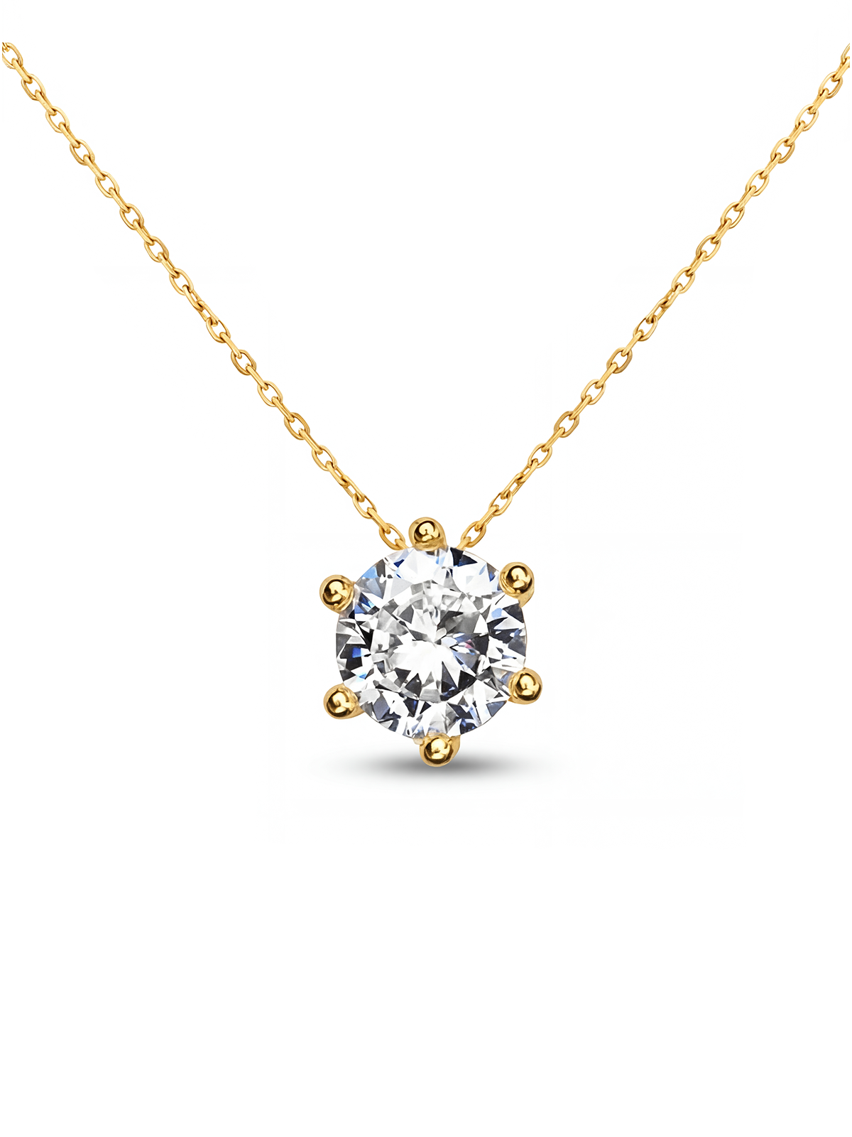 Solitaire Single Stone Necklace