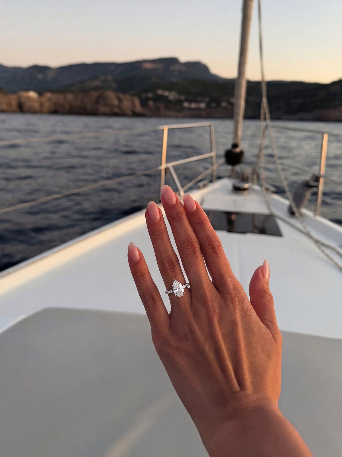 2.0CT | Pear Cut Eternity Ring