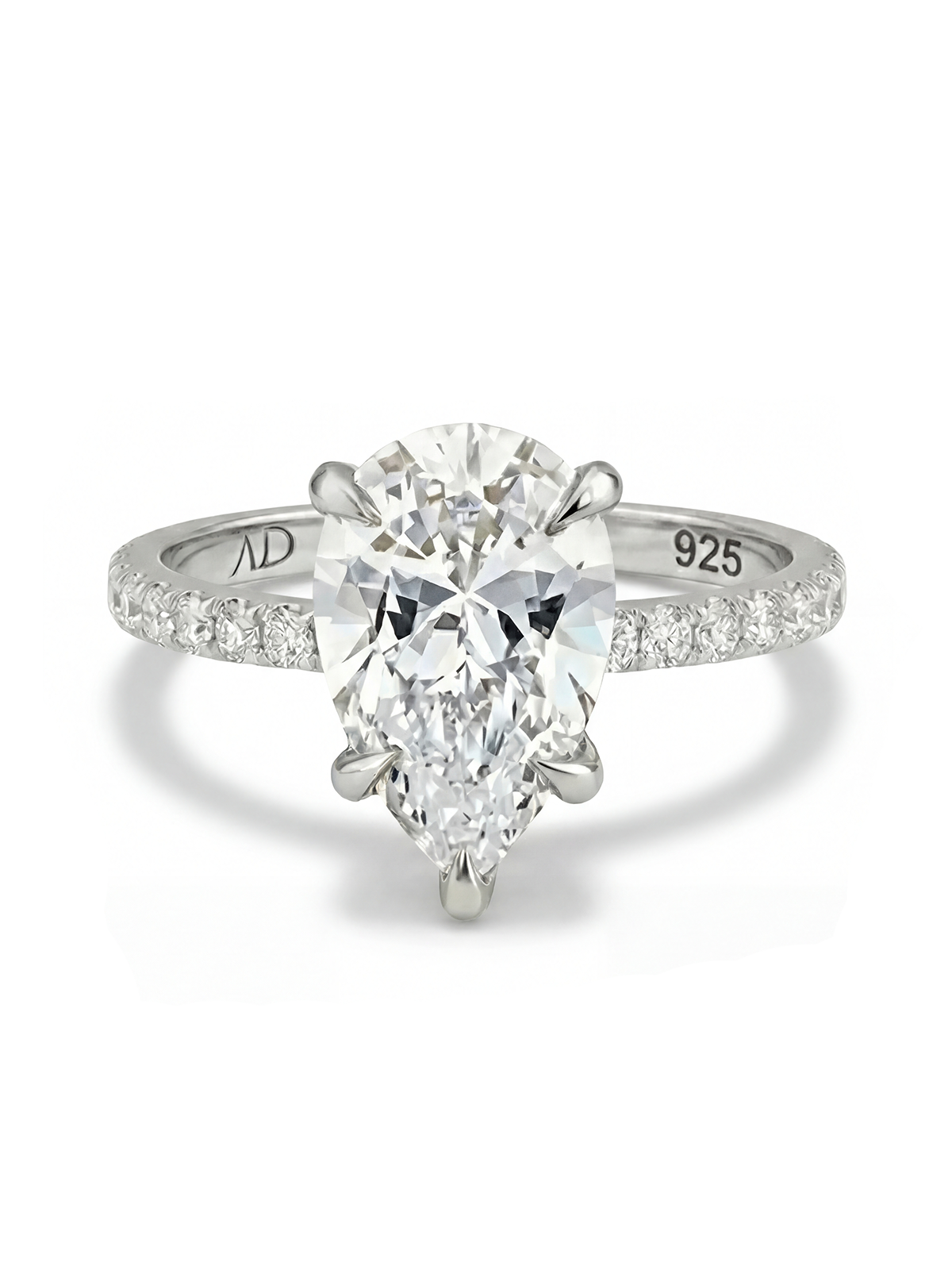 3.0CT | Pear Cut Eternity Ring