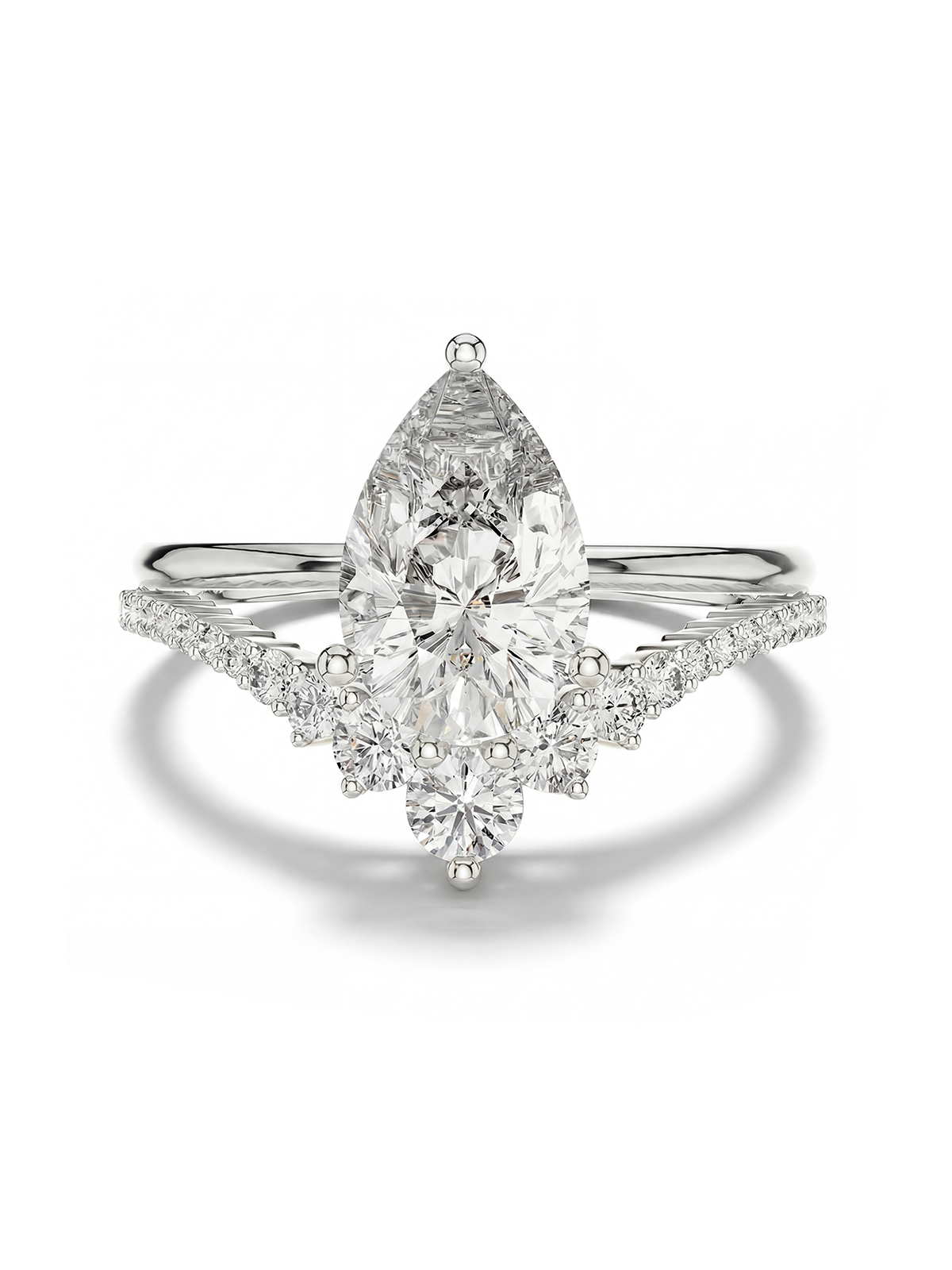 2CT | Pear Cut Alina Eternity Yüzük