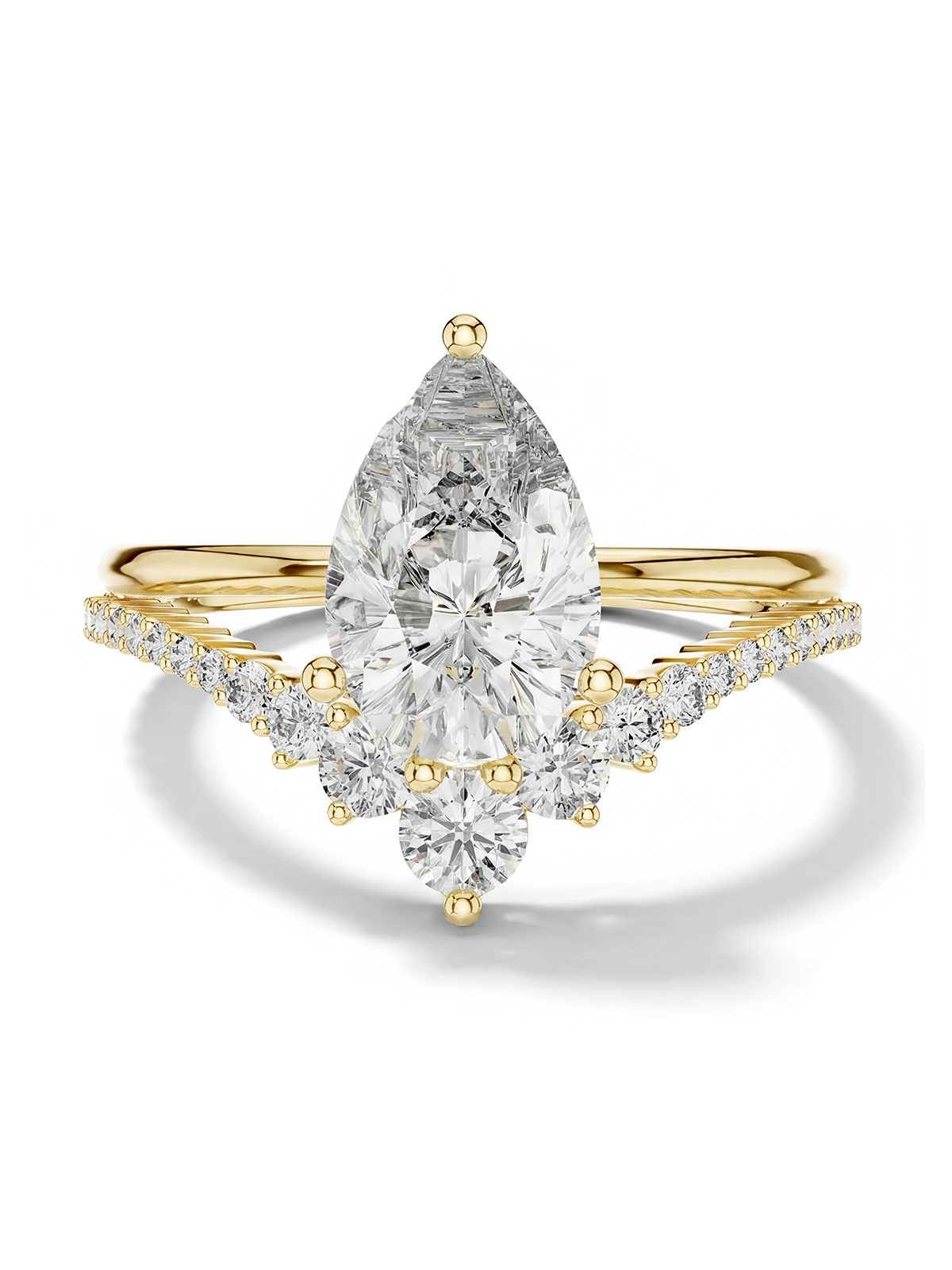 2CT | Pear Cut Alina Eternity Yüzük