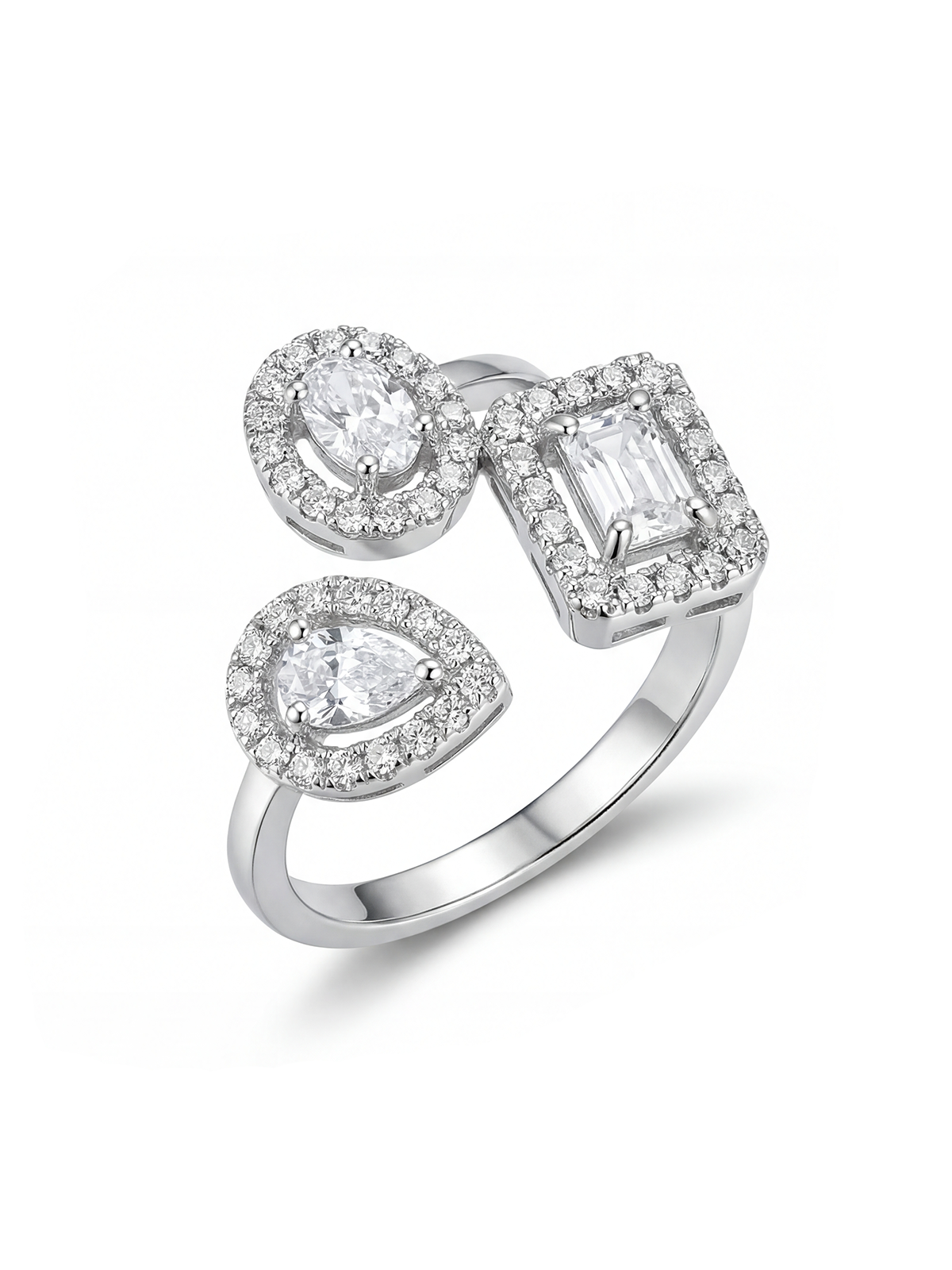 Oval Baget Damla Yüzük