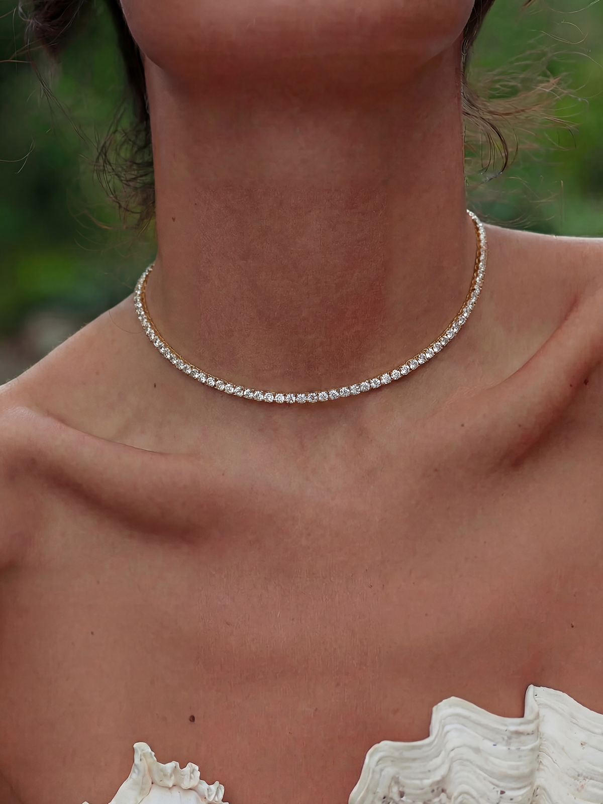 2MM | Choker Tennis Necklace